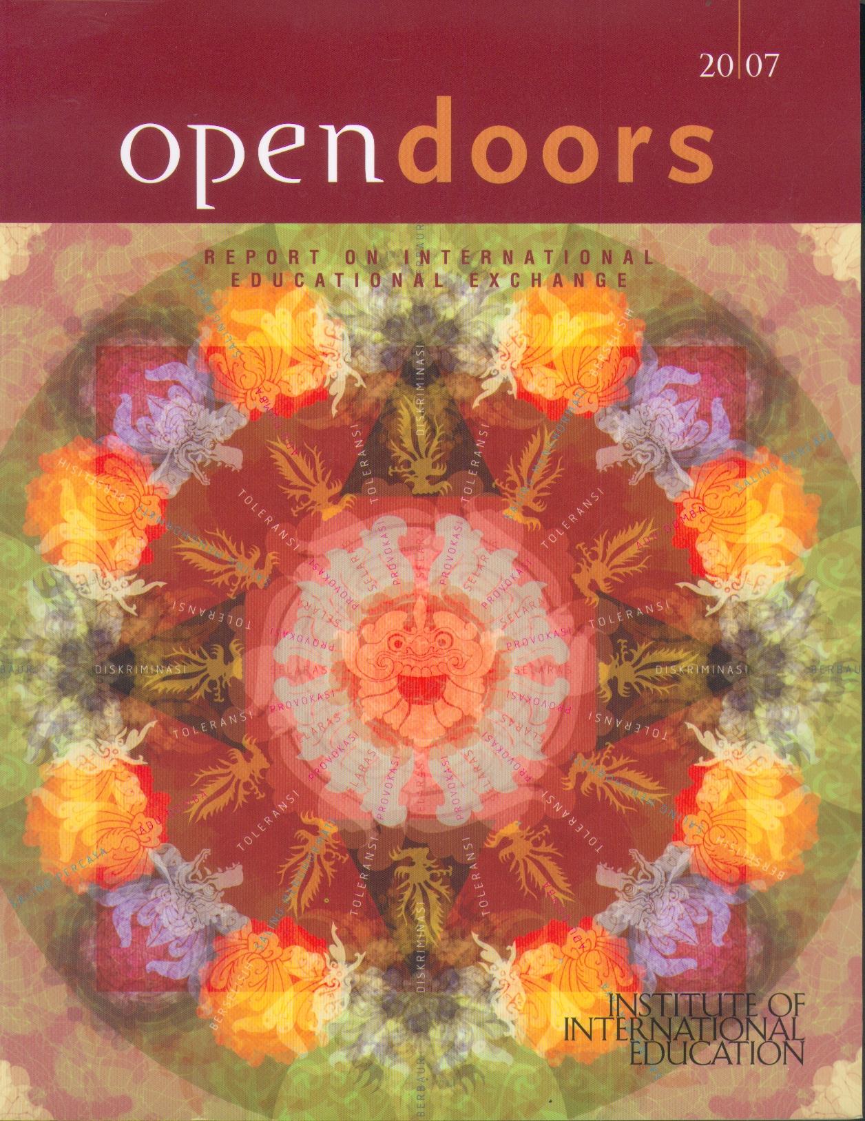 Open Doors 2007 "Report On International Education Exchange"