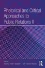 Rhetorical And Critical Approaches To Public Relations
