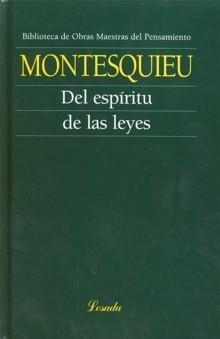 Del Espiritu de las Leyes