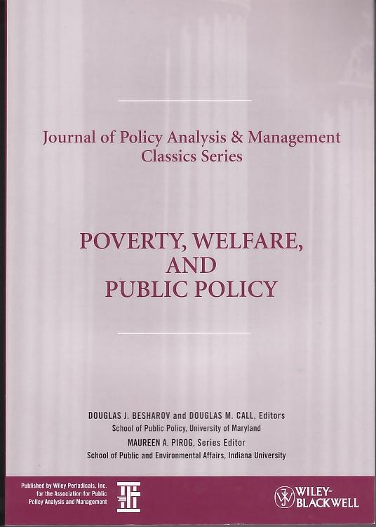 Poverty, Welfare And Public Policy