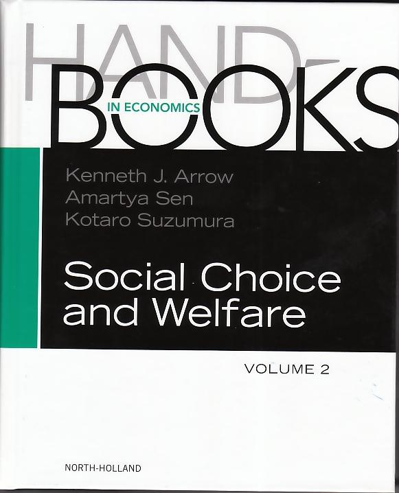 Handbook Of Social Choice And Welfare Vol.2