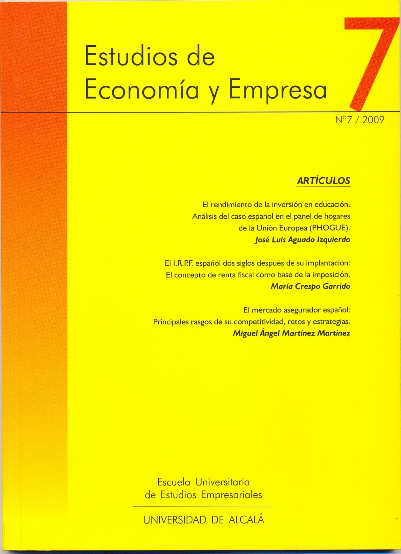 Estudios de Economía y Empresa. Nº7/ 2009