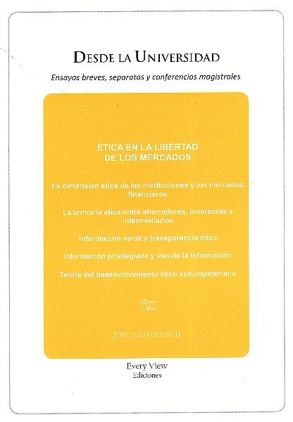 Etica en la libertad de los mercados