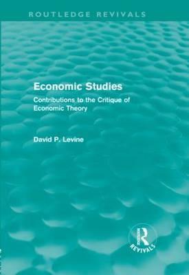 Economic Studies "Contributions to the Critique of Economic Theory"