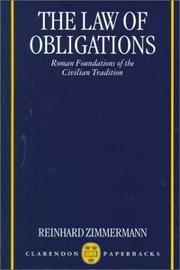 The Law of Obligations "Roman Foundations of the Civilian Tradition"