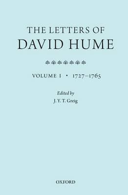 The Letters of David Hume Vol.I "1727-1765"