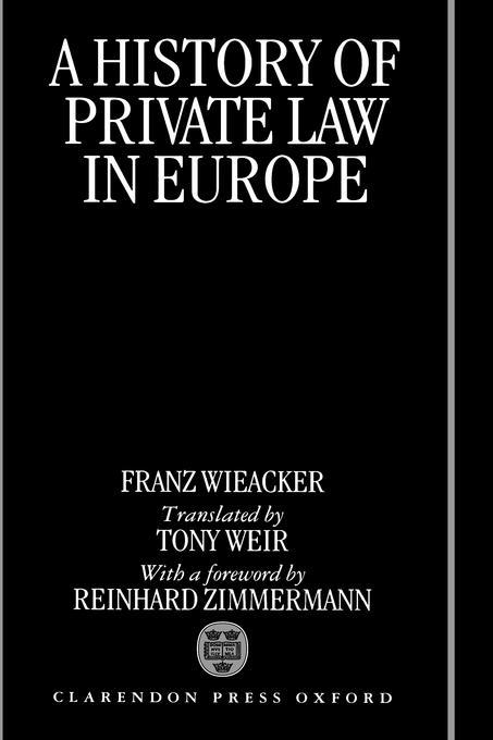 A History of Private Law in Europe