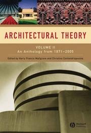Architectural Theory Vol.II