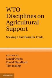 WTO Disciplines of Agricultural Support