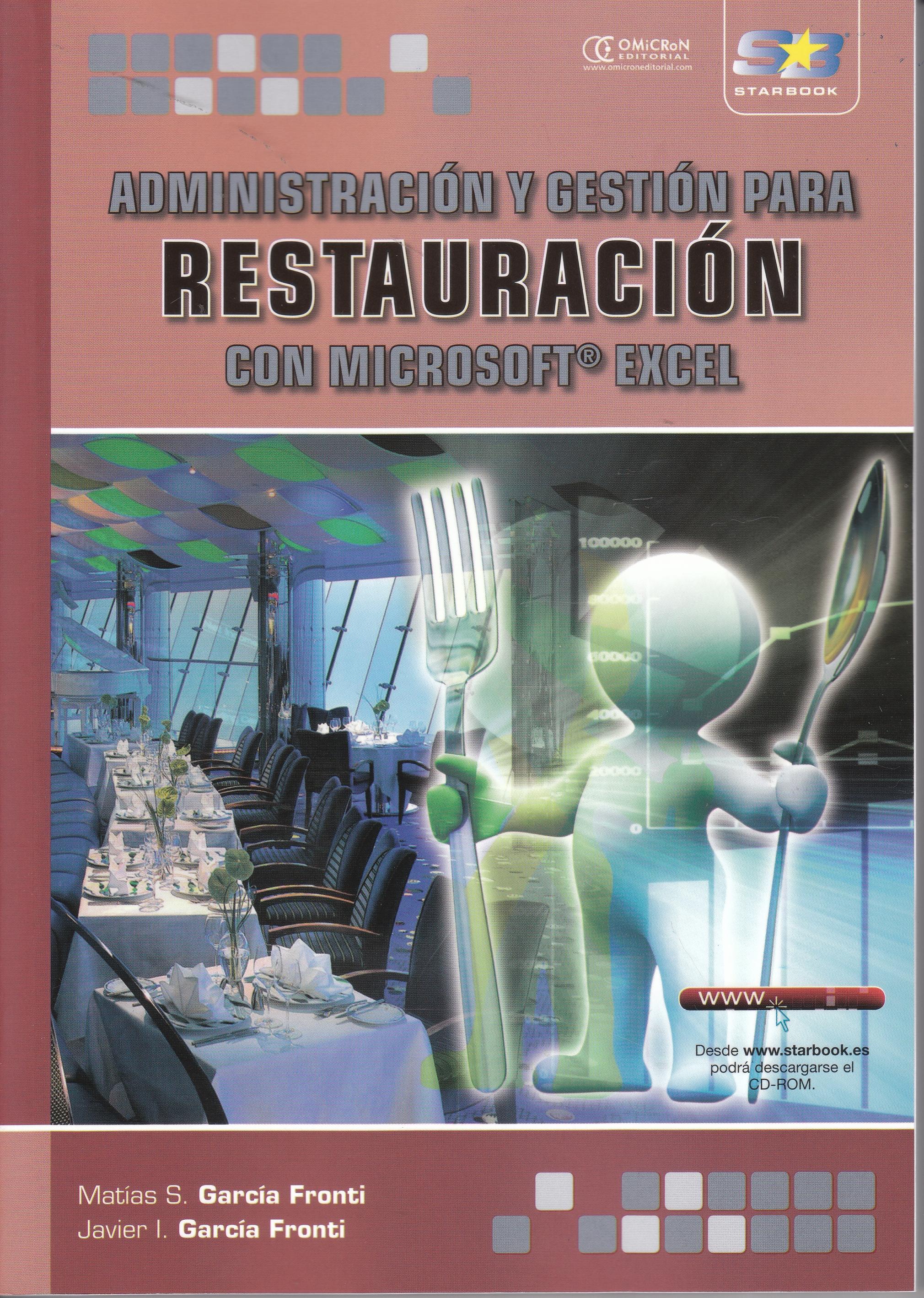 Administracion y gestion para restauracion con Microsoft Excel