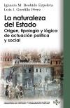 La naturaleza del Estado "Origen tipologia y logica de la actuacion politica y social" La naturaleza del Estado "Origen tipologia y logica de la actuacion politica y social"