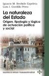 La naturaleza del Estado "Origen tipologia y logica de la actuacion politica y social"