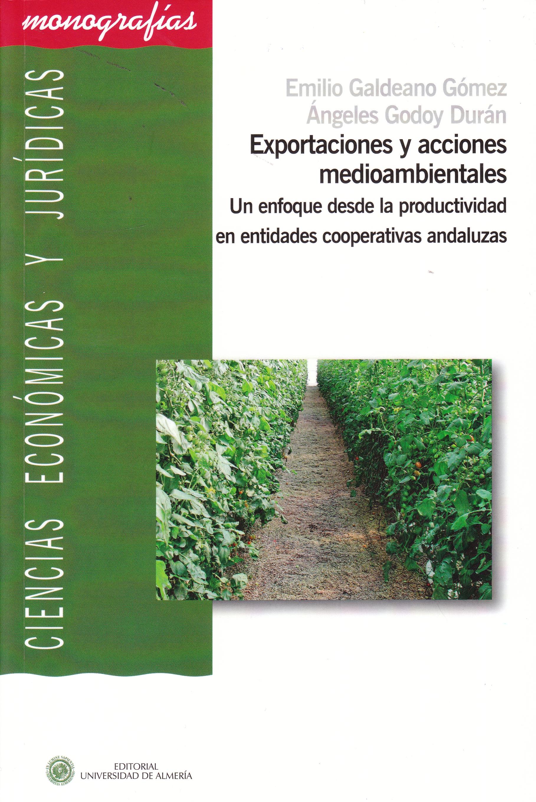 Expotaciones y acciones medioambientales "Un enfoque desde la productividad en entidades cooperativas anda"