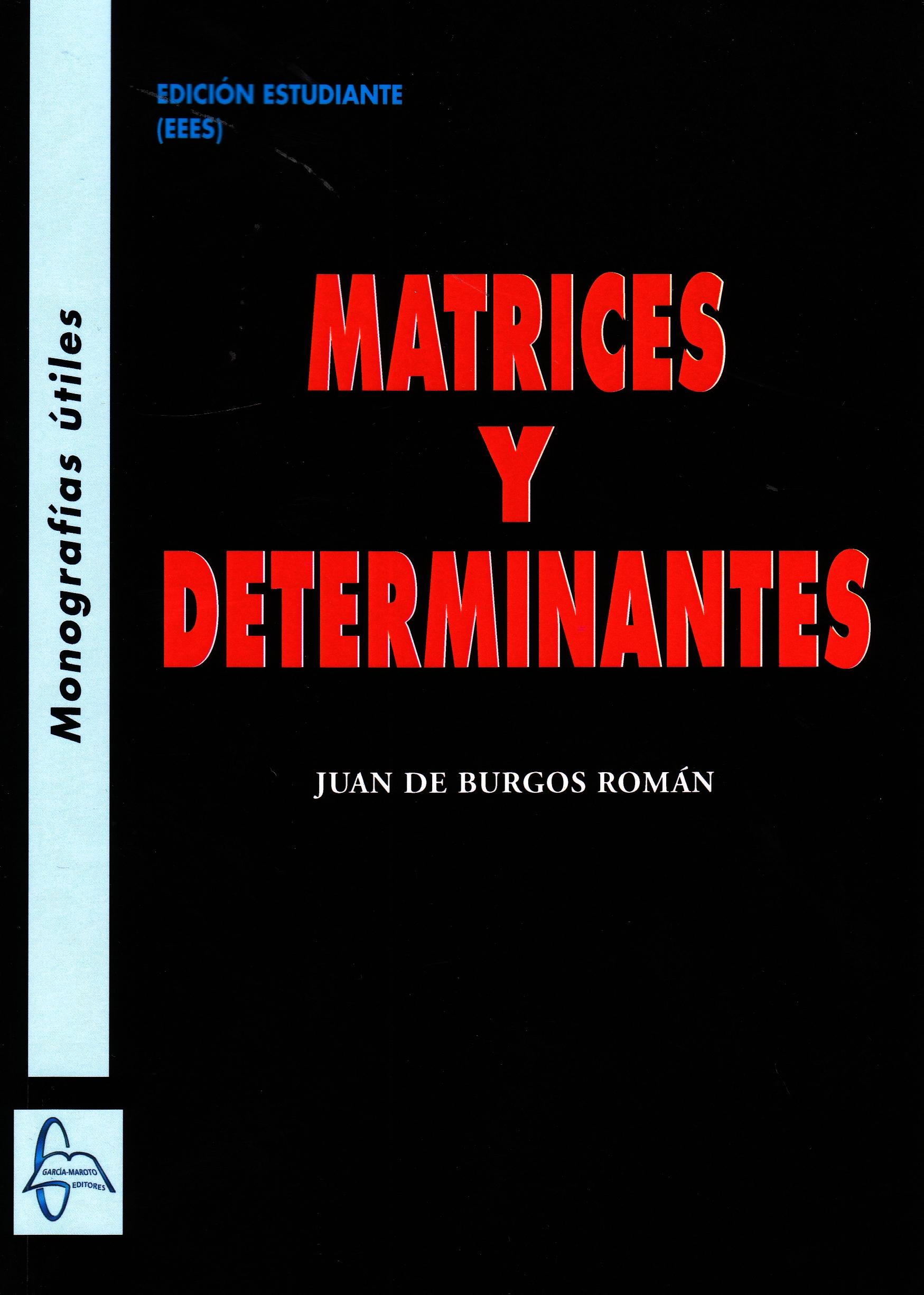 Matrices y determinantes