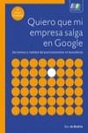 Quiero que mi empresa salga en Google "Secretismo y realidad del posicionamiento en buscadores"