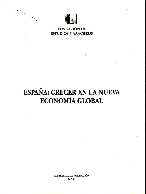 España: crecer en la nueva economía global