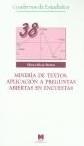 Minería de textos aplicacion a preguntas abiertas en encuestas