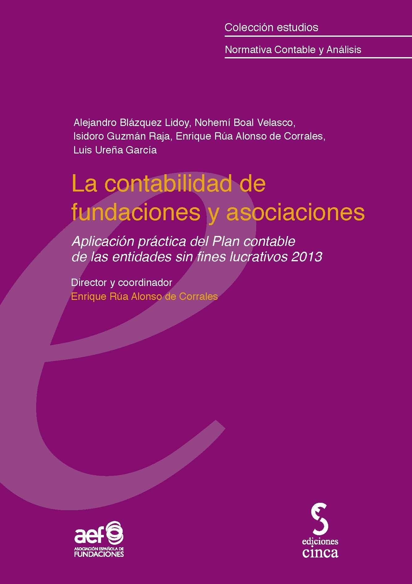 La contabilidad de fundaciones y asociaciones "Aplicación práctica del Plan contable de las entidades sin fines"