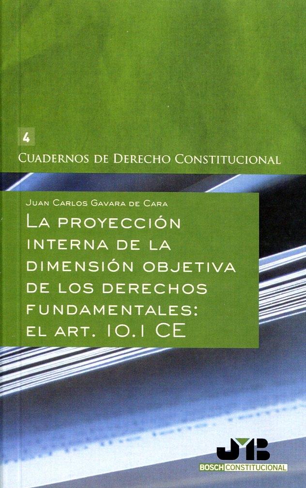 Proyección interna de la dimensión objetiva de los derechos fundamentales: El art. 10,1 CE