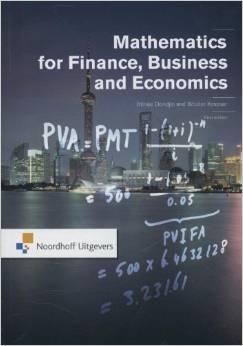 Mathematics for Finance, Business and Economics