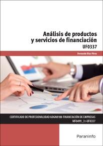 Análisis de productos y servicios de financiación "UF0337"