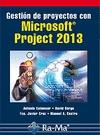 Gestión de proyectos con Microsoft Project 2013