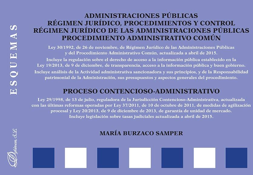 Administraciones públicas "Régimen jurídico, procedimientos y control"