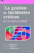 La gestión de incidentes críticos en la universidad