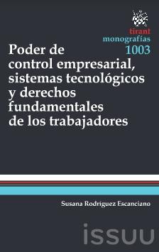 Poder de Control Empresarial, Sistemas Tecnológicos y Derechos Fundamentales de los Trabajadores