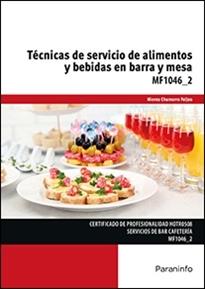 Técnicas de servicio de alimentos y bebidas en barra y mesa 