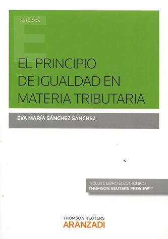 El princicpio de igualdad en materia tributaria