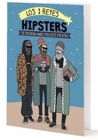 Tarjeta de felicitación: Los tres reyes Hipsters