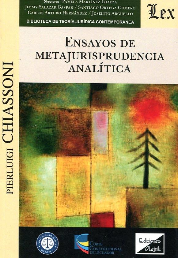 Ensayos de metajurisprudencia analítica