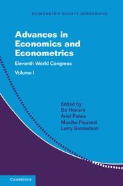 Advances in Economics and Econometrics "2 Paperback Volume Set"