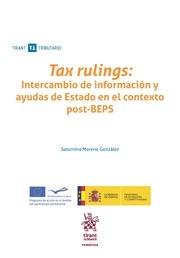 Tax rulings "Intercambio de información y ayudas de Estado en el contexto post-BEPS"