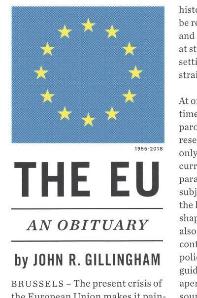 The EU "An Obituary"