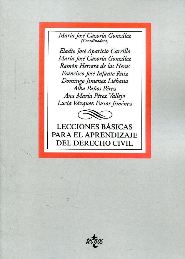 Lecciones básicas para el aprendizaje del Derecho civil