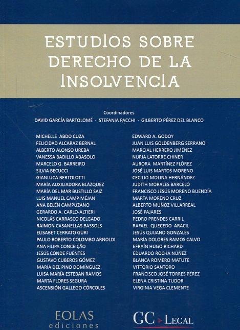 Estudios sobre Derecho de la insolvencia