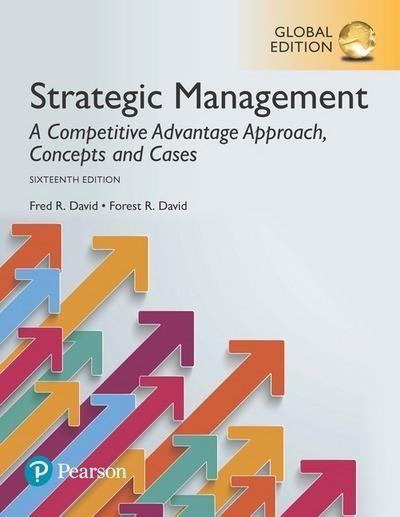 Strategic Management "A Competitive Advantage Approach : Concepts and Cases "