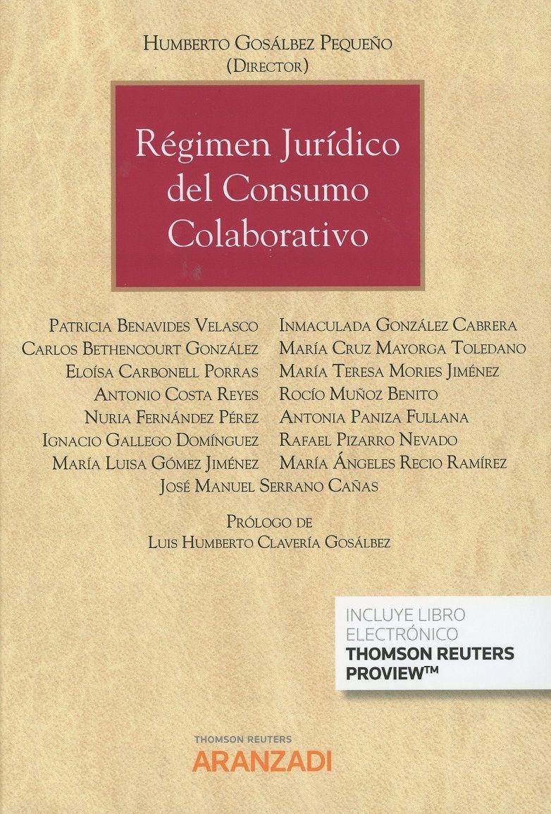 Régimen Jurídico del Consumo Colaborativo 