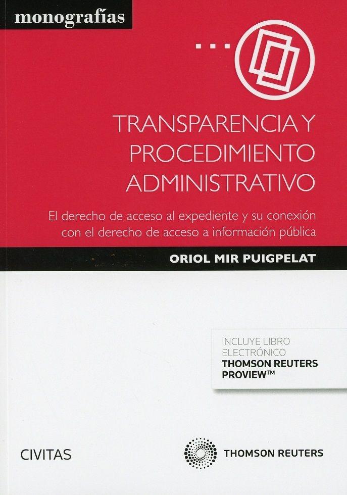 Transparencia y Procedimiento Administrativo