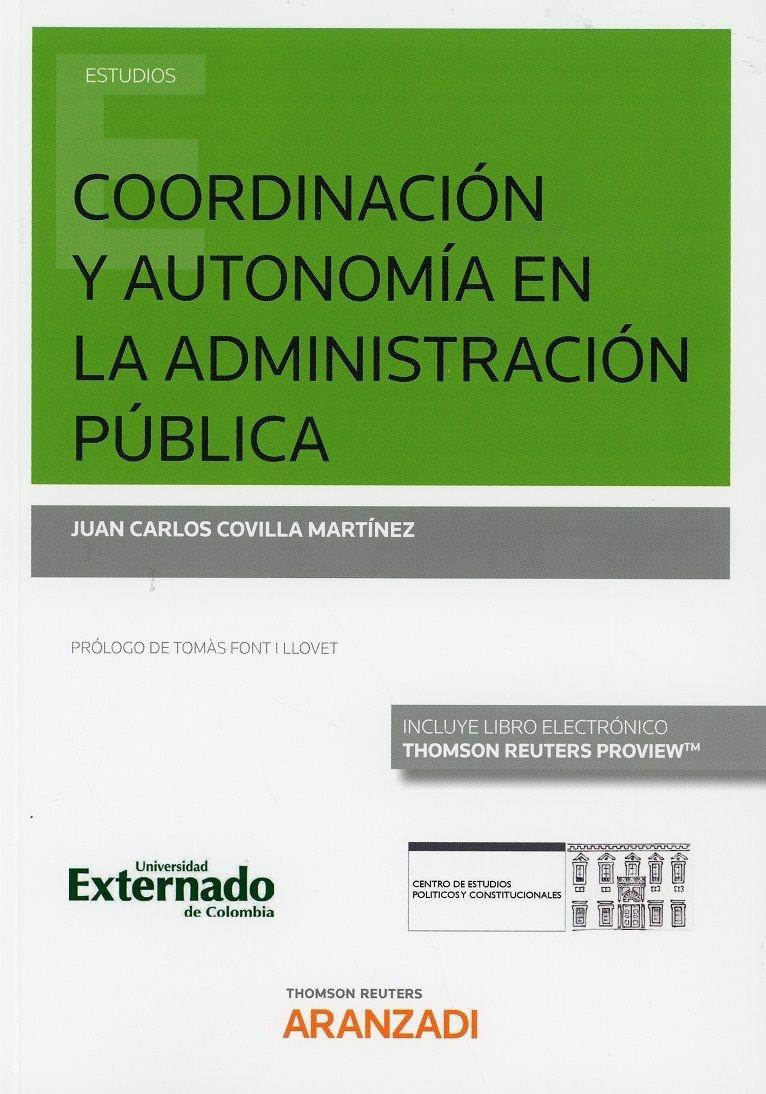 Coordinación y autonomía en la administración pública 