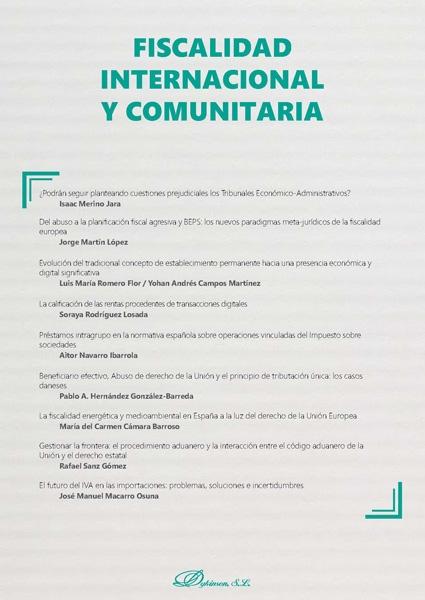 Fiscalidad internacional y comunitaria