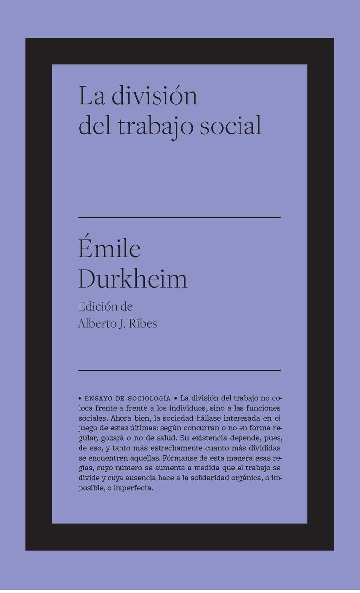 La división del trabajo social