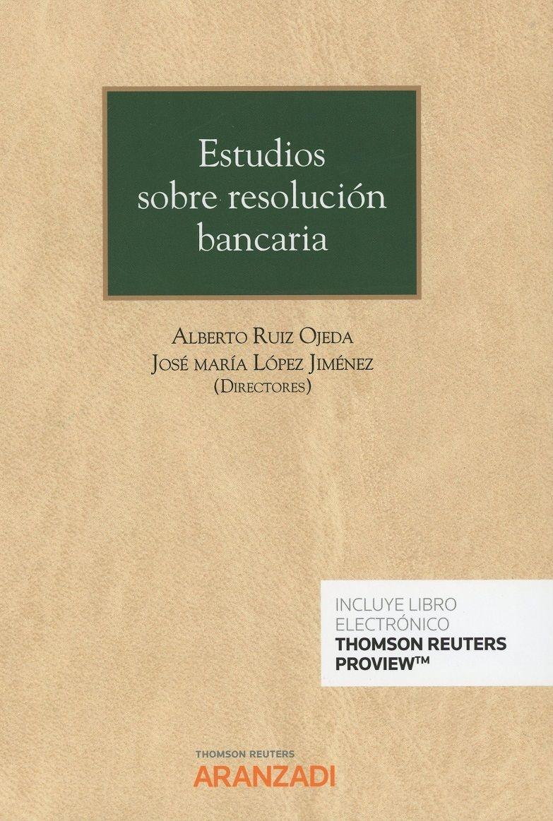 Estudios sobre resolución bancaria