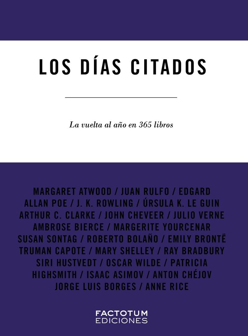 Los días citados "La vuelta al año en 365 libros"