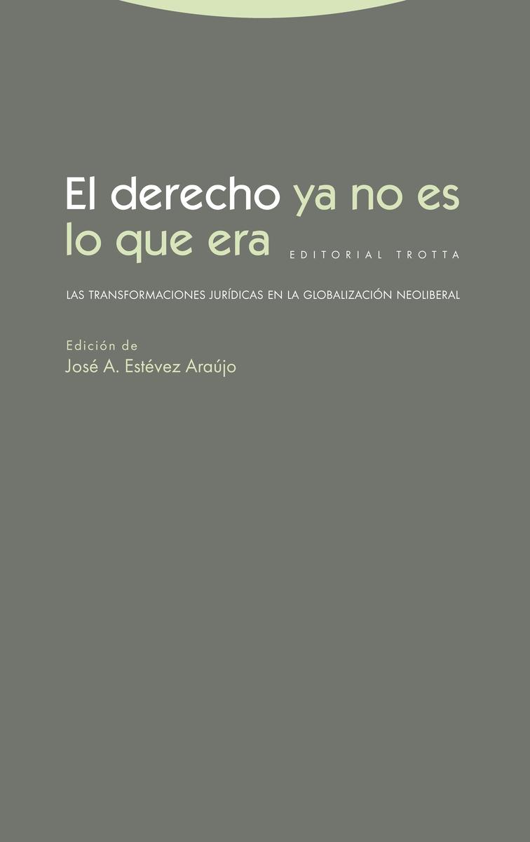 El derecho ya no es lo que era "Las tranformaciones jurídicas en la globalización neoliberal"