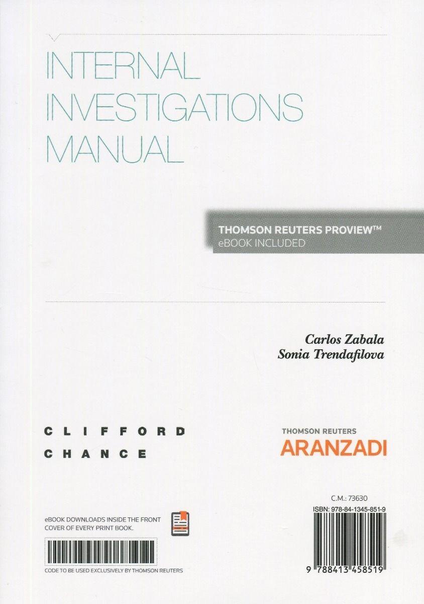 Manual de investigaciones internas/internal investigations manual 
