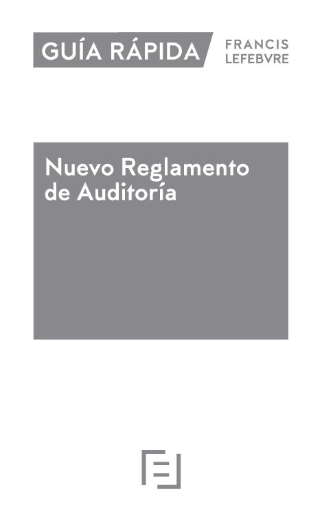 Nuevo reglamento de auditoría