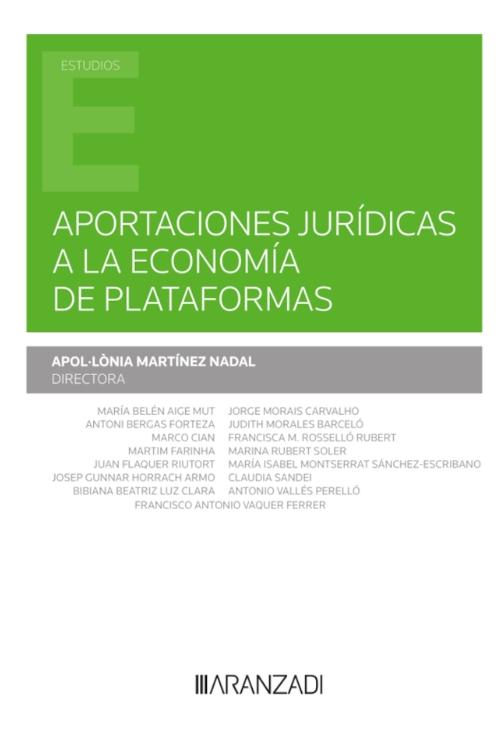 Aportaciones jurídicas a la economía de plataformas